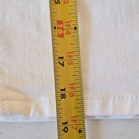 LOFT Womens Stretch Flat Front Denim Jean Mini Skirt White Light Wash Size 2 - Picture 8 of 9